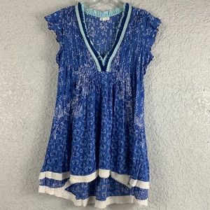 Poupette St Barth Sasha Dress in blue Sz S/Small